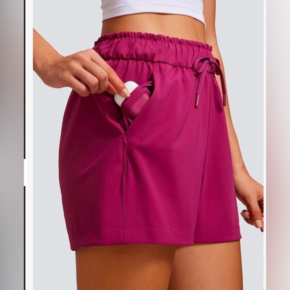 CRZ YOGA Womens 4-Way Stretch Athletic Shorts High Waisted Size Medium - Picture 3 of 10